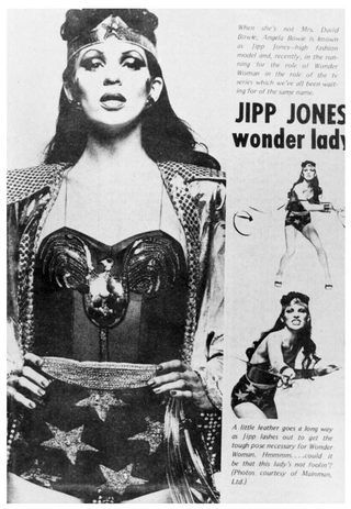 Illustration for article titled David Bowie's wife, the Wonder Woman and Black Widow that never was